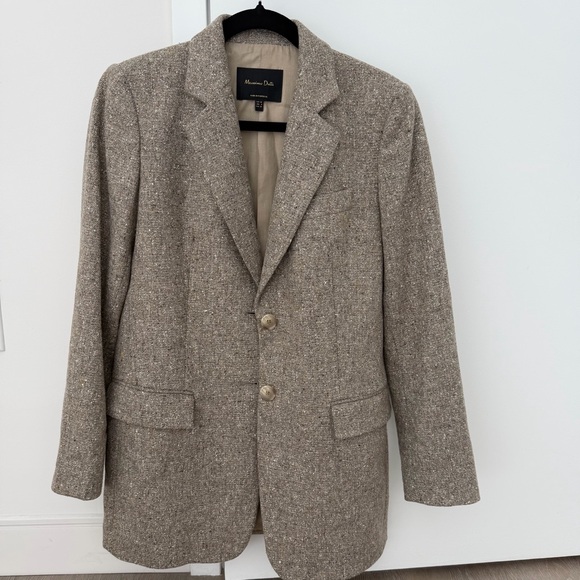 Massimo Dutti Jackets & Blazers - Massimo Dutti Wool and silk blazer with metallic thread